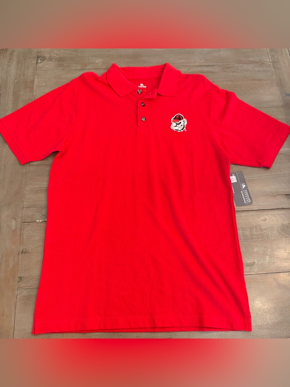 UGA Polo Shirt Men’s Size M Georgia Bulldogs Red Knights Apparel NEW